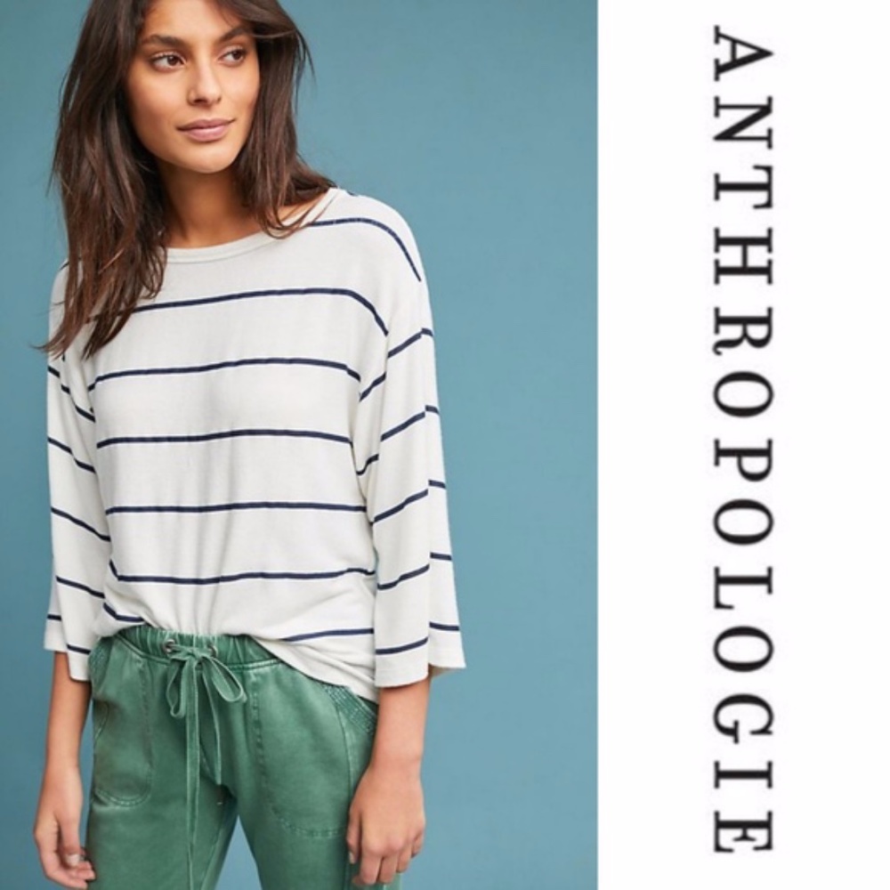 SUNDRY Anthropologie Stripe Tee